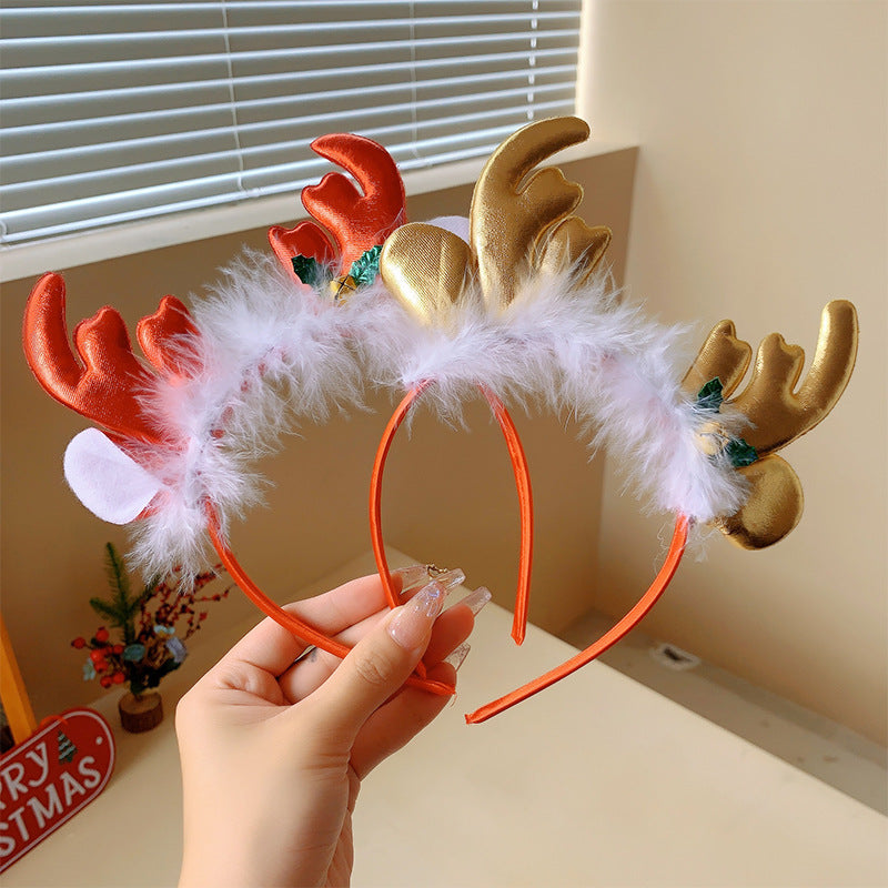 Wholesale 3D Cartoon Christmas Fabric Headbands